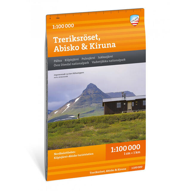 Sverige: Treriksröset Abisko Kiruna Calazo Turkart 1:100 000 Nordkalottleden 