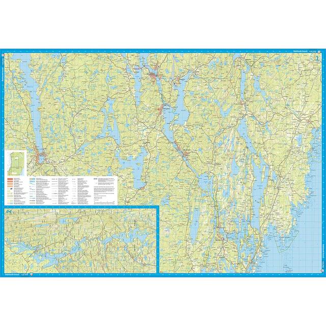 Sverige: Dalslands kanal Calazo Skjærgårdskart 1:50 000 