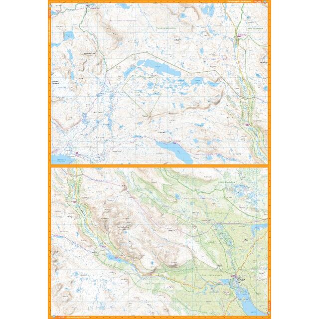 Sverige: Padjelantaleden Calazo Turkart 1:50 000