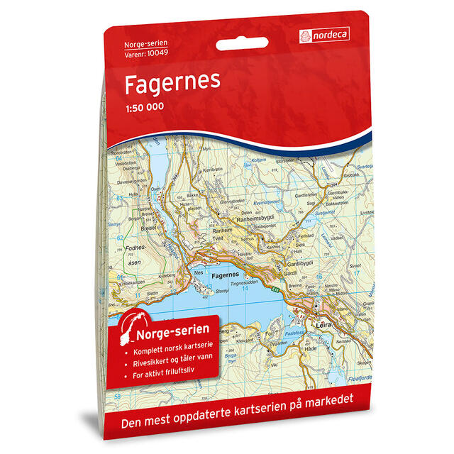 Fagernes Nordeca Norge 1:50 000 10049 