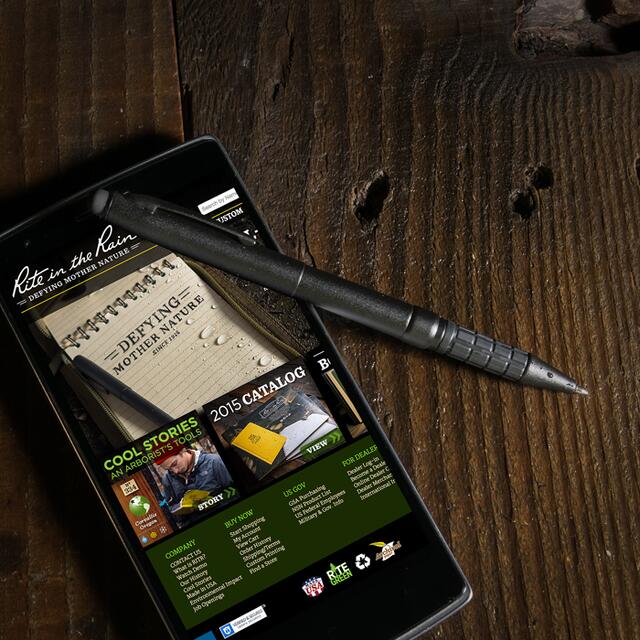 Vannfast iPad-penn Rite in the Rain Penn/pad 94s Black