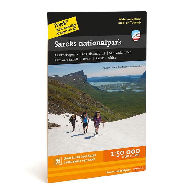 Sverige: Sareks nationalpark Calazo Turkart 1:50 000 