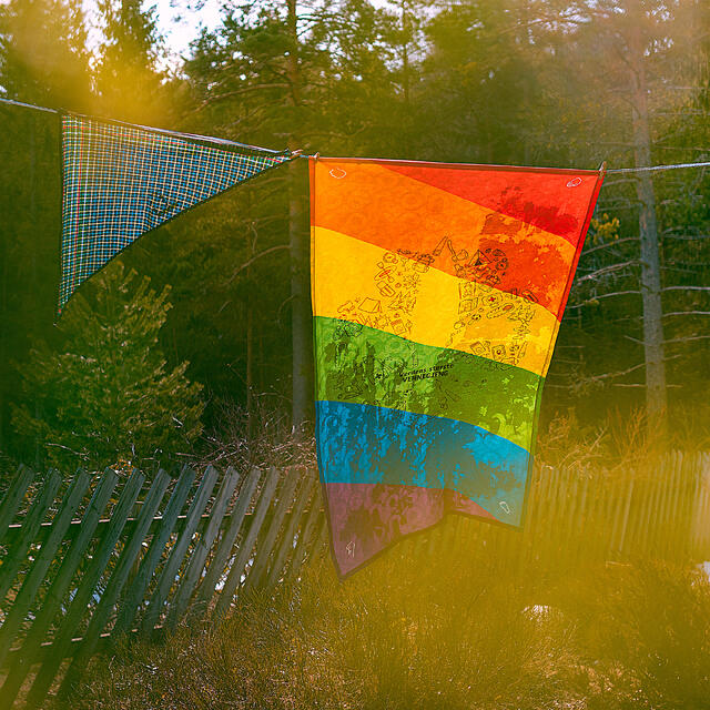 Turhåndkle L Bubel Towel Kløverlilje L Rainbow