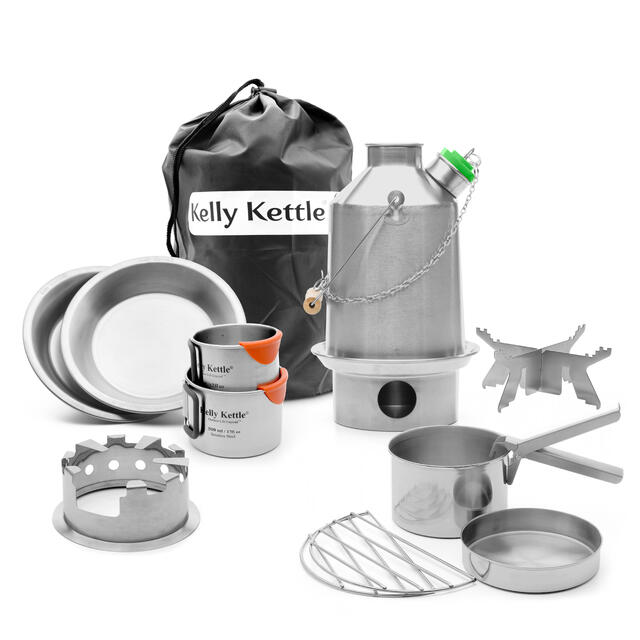Vannkokerpakke 1,2 liter Kelly Kettle Ultimate Scout Kit Steel