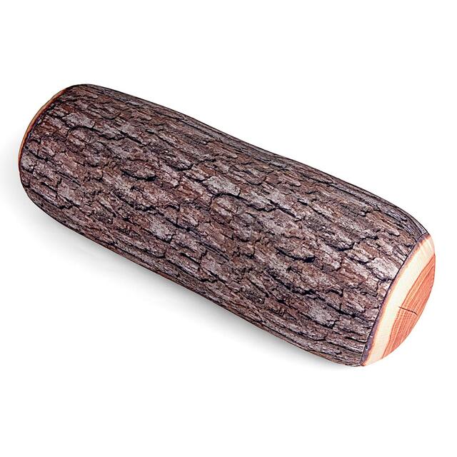 Pute Kikkerland Log Pillow 