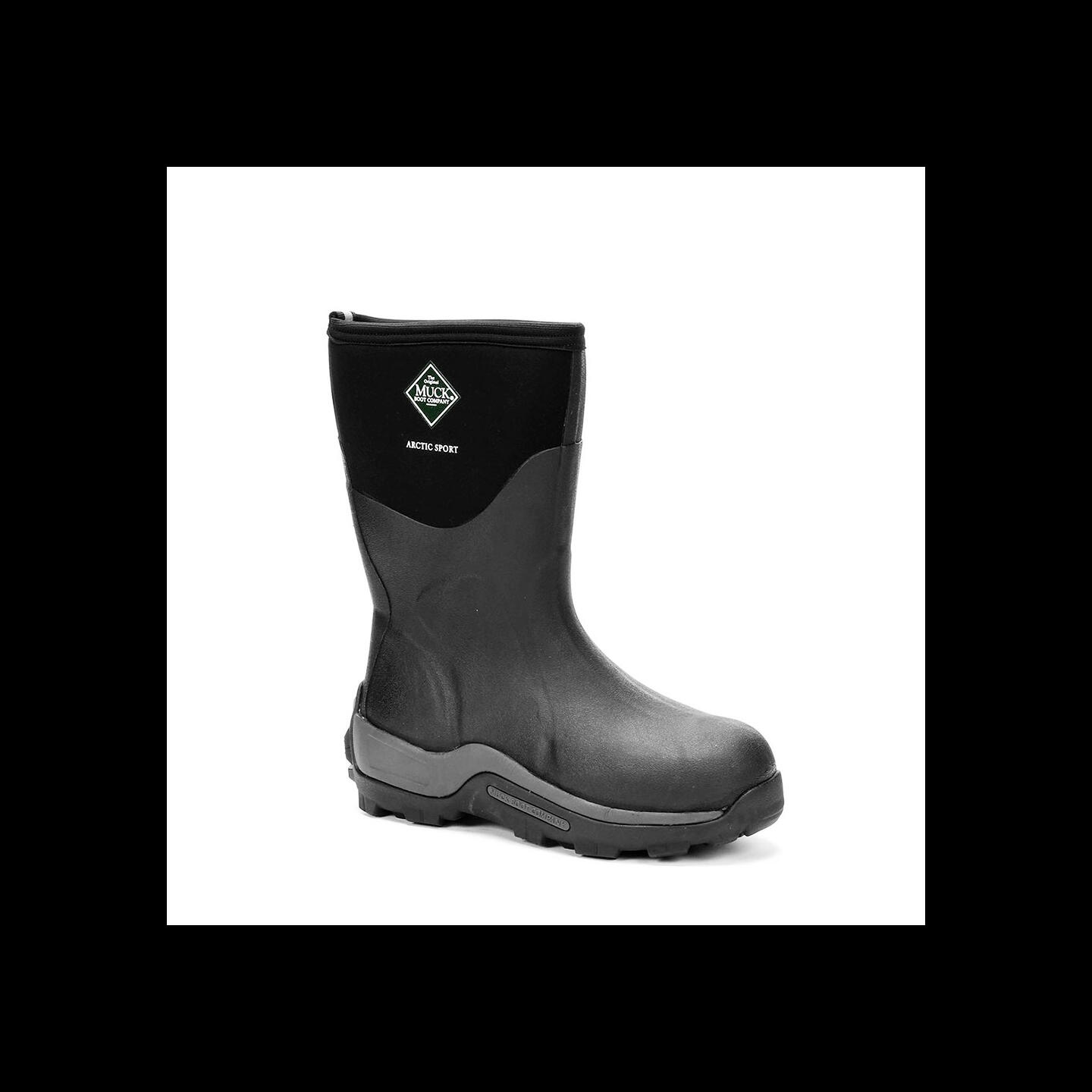 Støvler 45 Muckboot Arctic Sport Mid 12 Black
