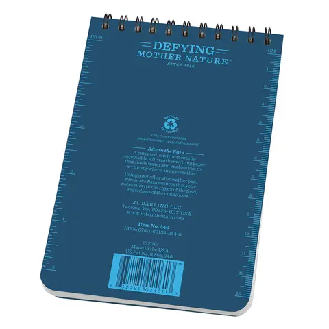 Liten vannfast spiralblokk Rite In the Rain No246 Blue