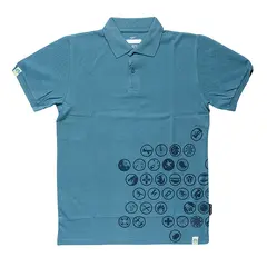 Polo til herre L NSF BL&#197; Polo M L