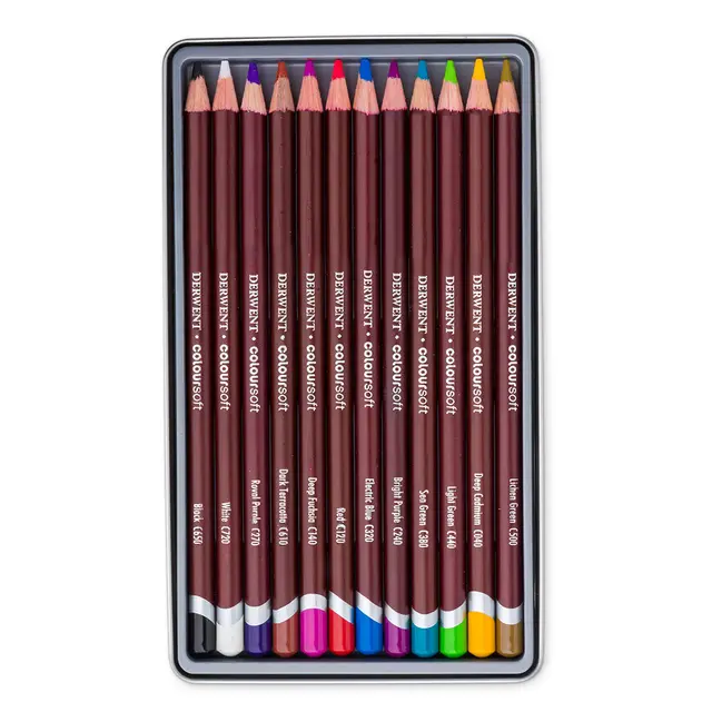 Fargeblyanter Derwent Coloursoft fargeblyant sett 