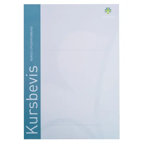 Bl&#229; kursbevis NSF Kursbevis Bl&#229;