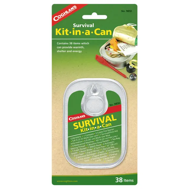 Overlevelsessett Coghlans Survival Kit-In-A-Can 