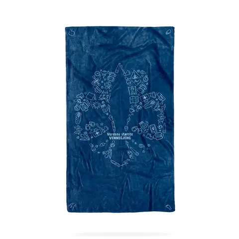 Turh&#229;ndkle M Bubel Towel Kl&#248;verlilje M Blue