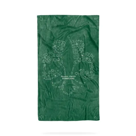 Turhåndkle M Bubel Towel Kløverlilje M Green