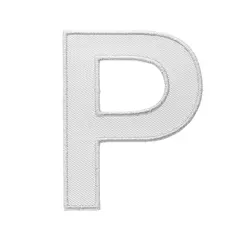 Bokstaver P NSF Bokstav P Hvit