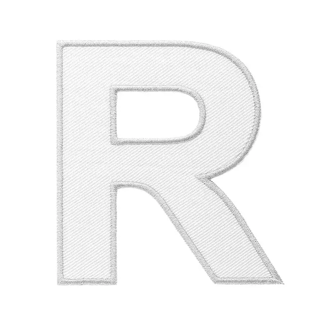 Bokstaver R NSF Bokstav R Hvit 