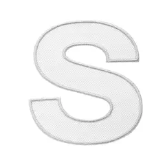 Bokstaver S NSF Bokstav S Hvit