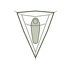 Lett tretelt til 1 Tentsile Una ForestGreen