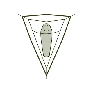 Lett tretelt til 1 Tentsile Una ForestGreen