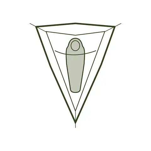 Lett tretelt til 1 Tentsile Una ForestGreen