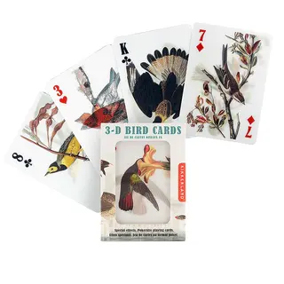 Kortstokk med fugler i 3D Kikkerland 3D Bird Playing Cards