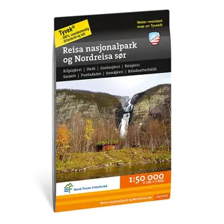 Reisa nasjonalpark Nordreisa s&#248;r Calazo Turkart 1:50 000