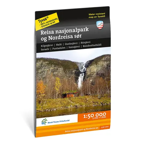 Reisa nasjonalpark Nordreisa s&#248;r Calazo Turkart 1:50 000