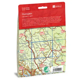 Osensj&#248;en Nordeca Norge 1:50 000 10059