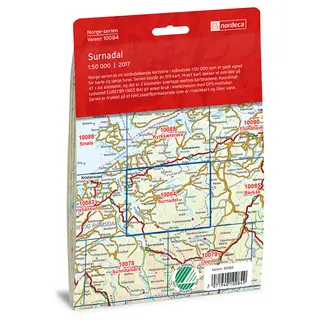 Surnadal Nordeca Norge 1:50 000 10084