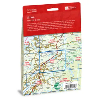 Sn&#229;sa Nordeca Norge 1:50 000 10099