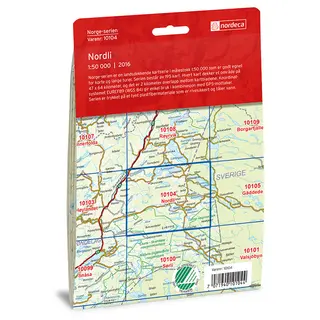Nordli Nordeca Norge 1:50 000 10104
