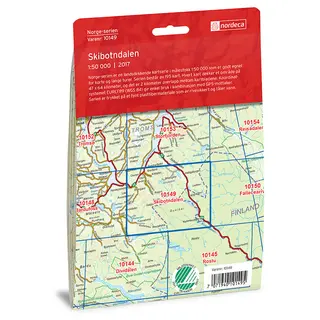 Skibotndalen Nordeca Norge 1:50 000 10149