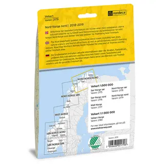 Nord-Norge Nord Nordeca Veikart 2179 Nord-Norge Nord