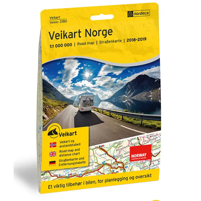 Veikart Norge Nordeca Veikart 2180 Veikart Norge 