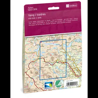 Vang i Valdres Nordeca Turkart 1:50 000 2579