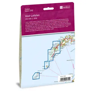 Vest-Lofoten Nordeca Turkart 1:50 000 2745