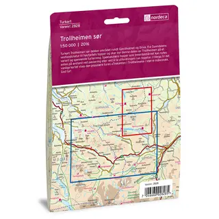 Trollheimen s&#248;r Nordeca Turkart 1:50 000 2828