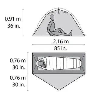 Kuppeltelt til 1 MSR Hubba NX Solo