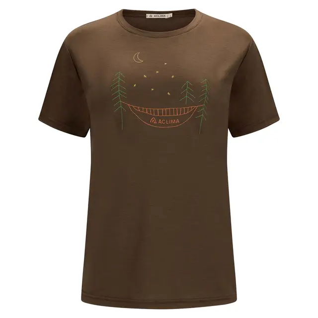 Skjorte til dame XL Aclima Lightwool 140 Tee Forest W XL 311 