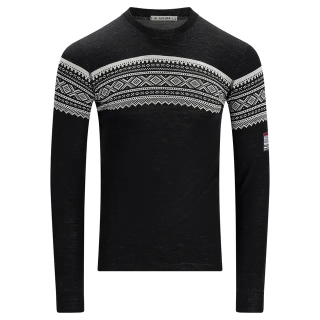 Trøye til herre S Aclima Designwool Marius Crew M S 500 