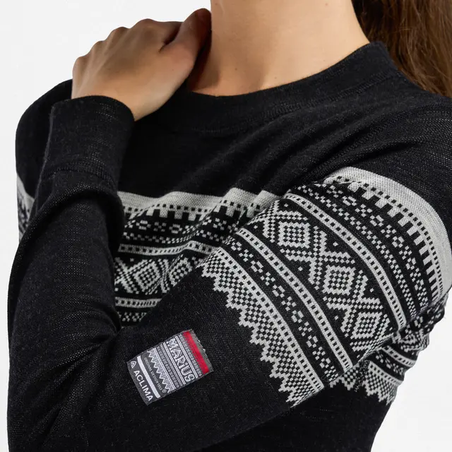 Trøye til dame XS Aclima Designwool Marius Crew W XS 500 