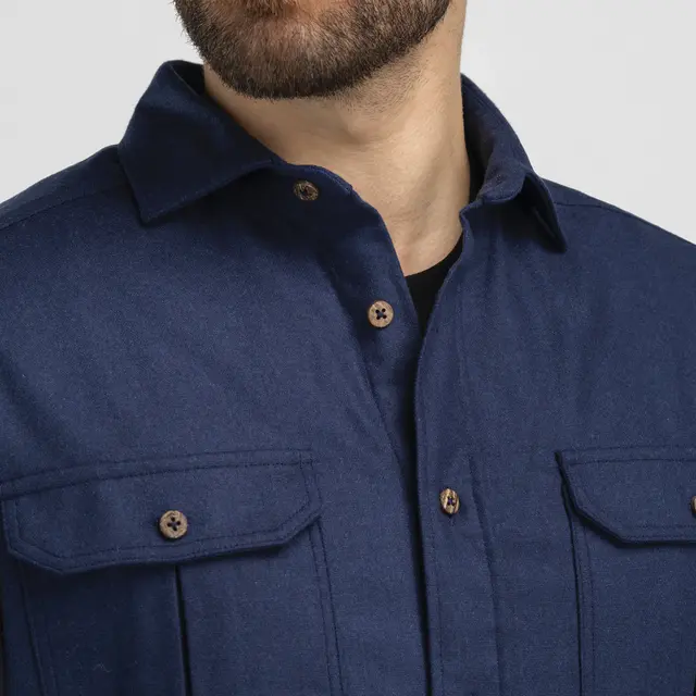 Skjorte til herre Aclima Reborn Woolshirt M 305 Speiderne 