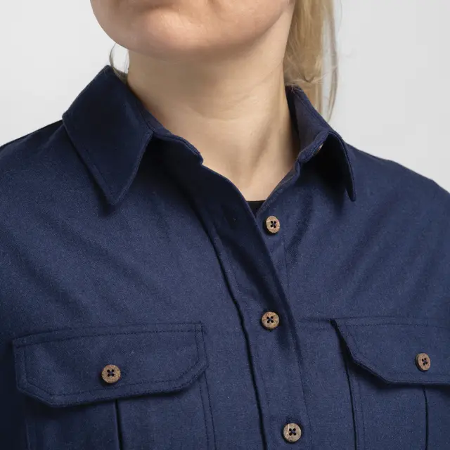 Skjorte til dame Aclima Reborn Woolshirt W 305 Speiderne 