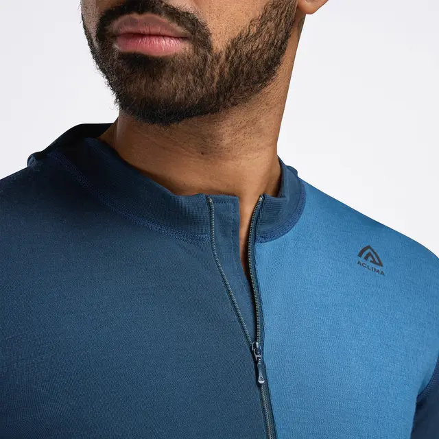 Trøye til herre S Aclima Warmwool Hood Zip M S 498 