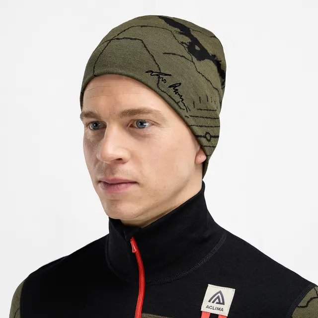Lue M Aclima Warmwool Monsen Beanie M 489 