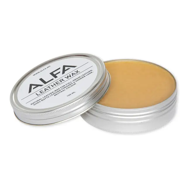 Impregnering for sko Alfa Leather Wax 100 ml 