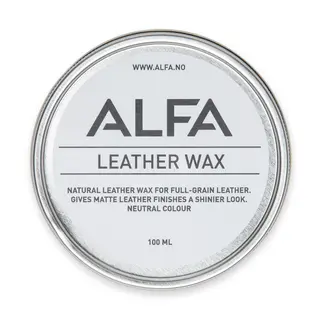 Impregnering for sko Alfa Leather Wax 100 ml