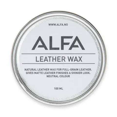 Impregnering for sko Alfa Leather Wax 100 ml