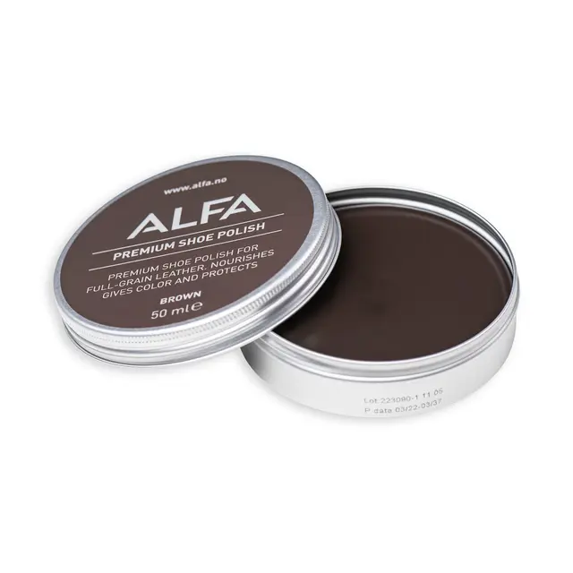 Skokrem brun Alfa Shoe Care Polish 0202 