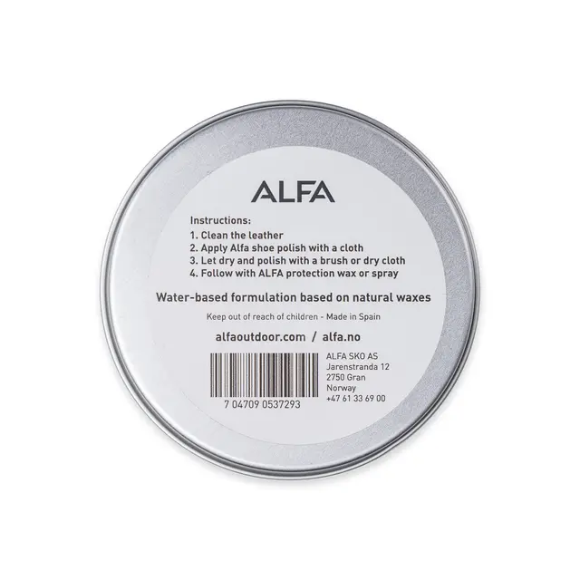 Skokrem sort Alfa Shoe Care Polish 1100 