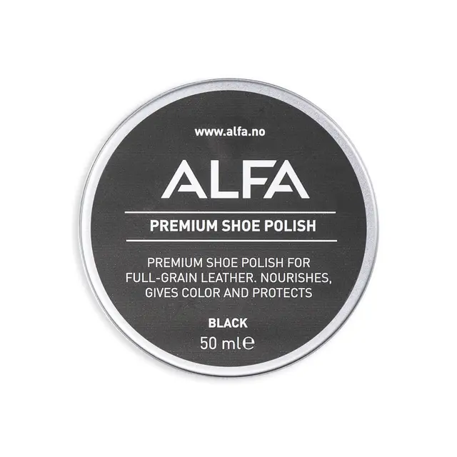 Skokrem sort Alfa Shoe Care Polish 1100 